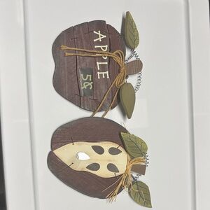 Rustic Brown Apple Wall Decor